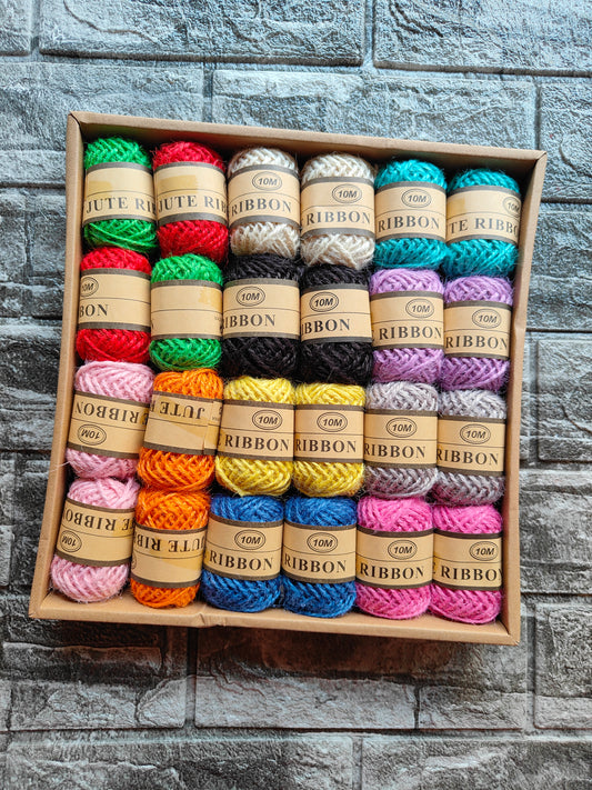 Jute Thread Coloured - Kraft ki Dukaan