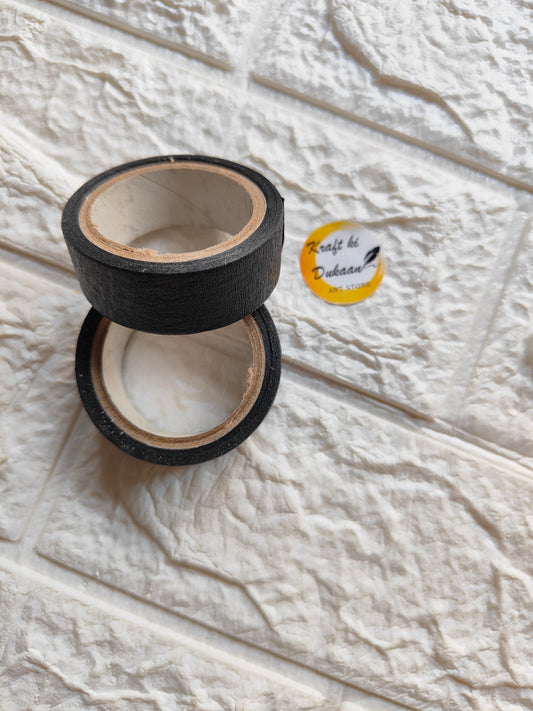 Masking Tape Black - Kraft ki Dukaan