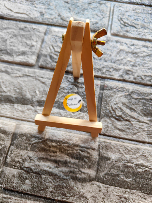 6" Wooden Easel Stand with Screw A1 - Kraft ki Dukaan
