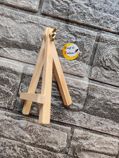 6" Wooden Easel Stand with Screw A1 - Kraft ki Dukaan