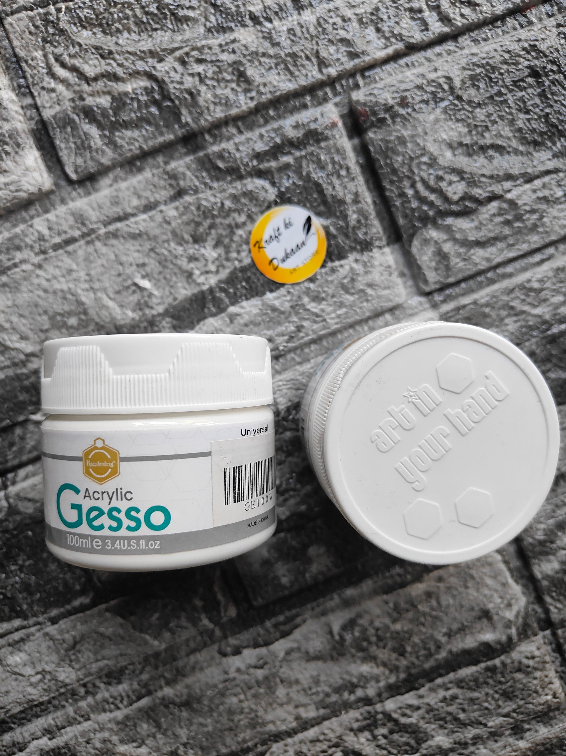 Acrylic Gesso White 100ML - Kraft ki Dukaan