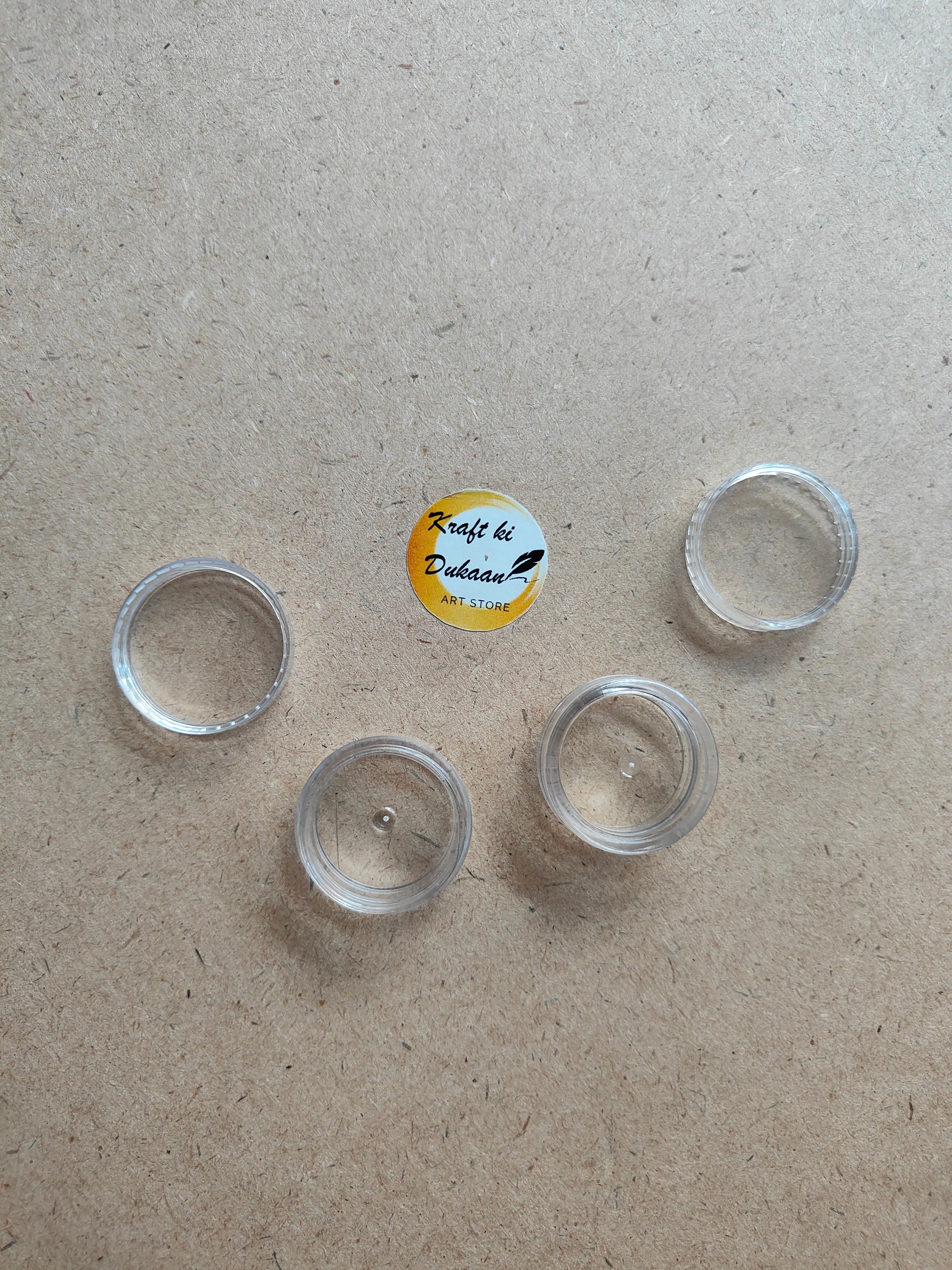 Empty Acrylic Bottles Set - Kraft ki Dukaan