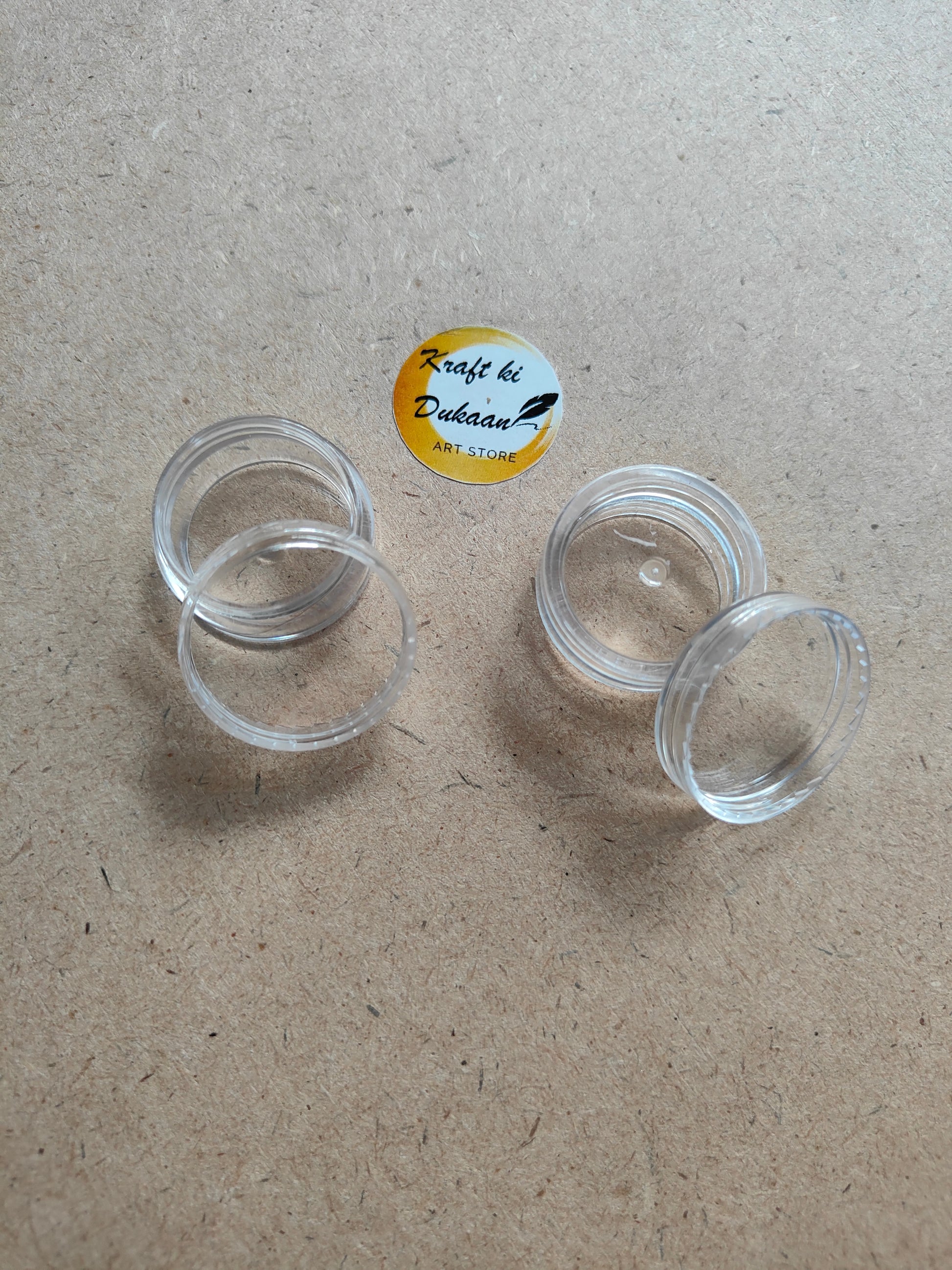 Empty Acrylic Bottles Set - Kraft ki Dukaan