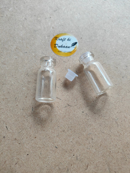 Glass Bottle Rubber Lid Pack of 12 - Kraft ki Dukaan