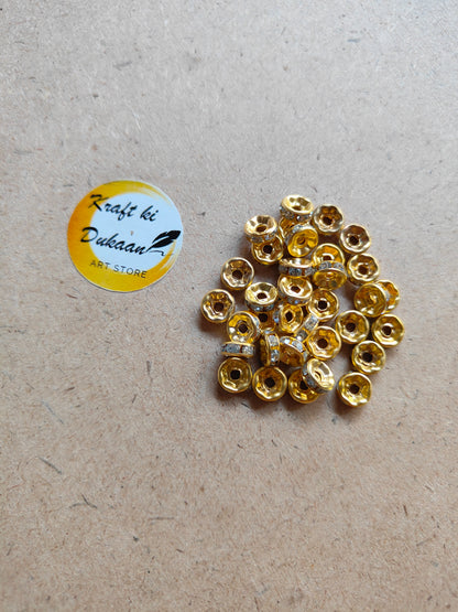 Designer Diamond Beads Pack of 50 - Kraft ki Dukaan