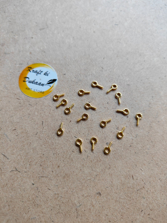 Eye Screw Hooks Small - Kraft ki Dukaan
