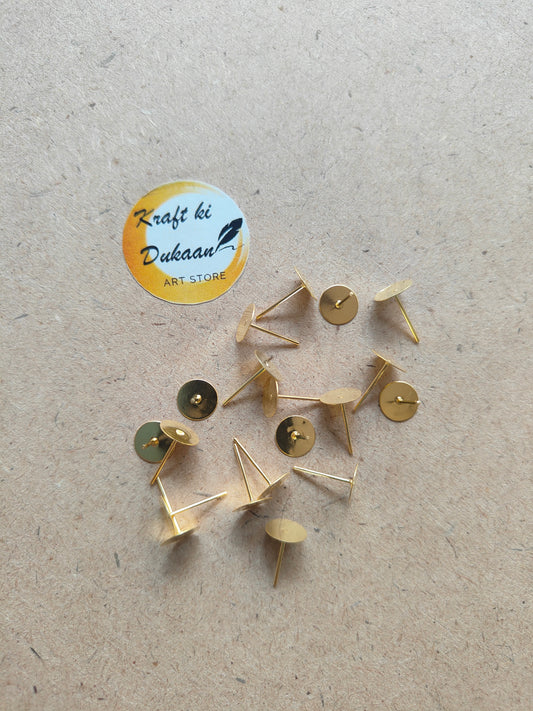 Golden Earring Stud Pack of 50 - Kraft ki Dukaan