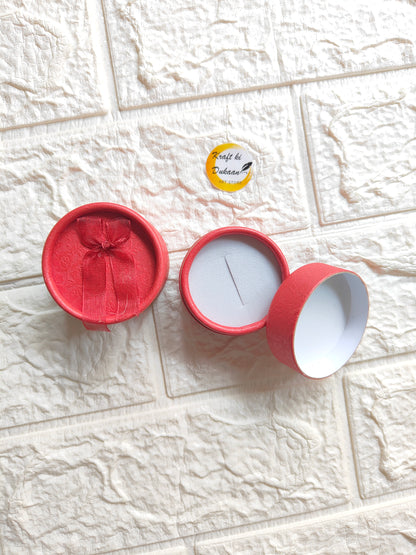 Round Ring Box Red - Kraft ki Dukaan