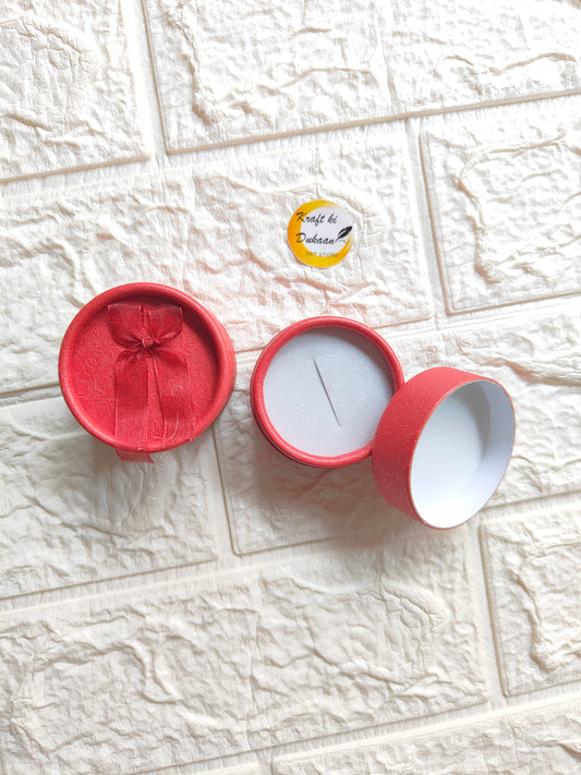 Round Ring Box Red - Kraft ki Dukaan