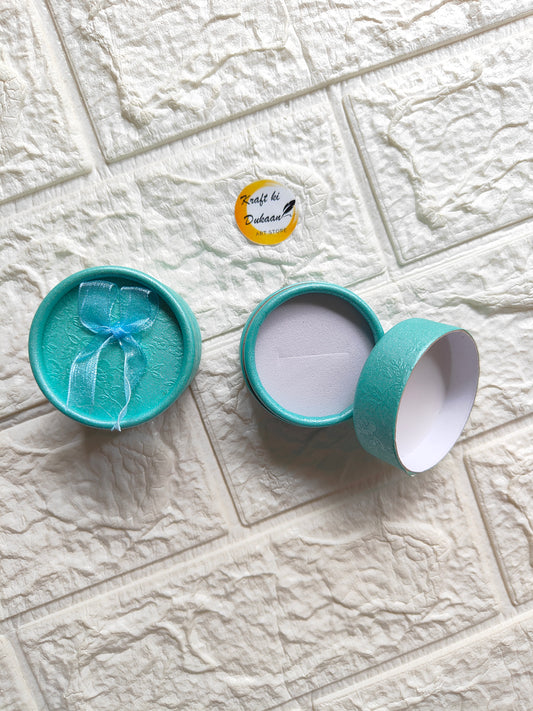 Round Ring Box Sky Blue - Kraft ki Dukaan