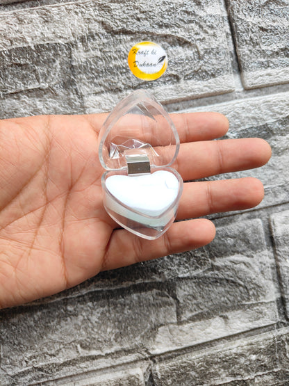 Acrylic Ring Box Heart - Kraft ki Dukaan