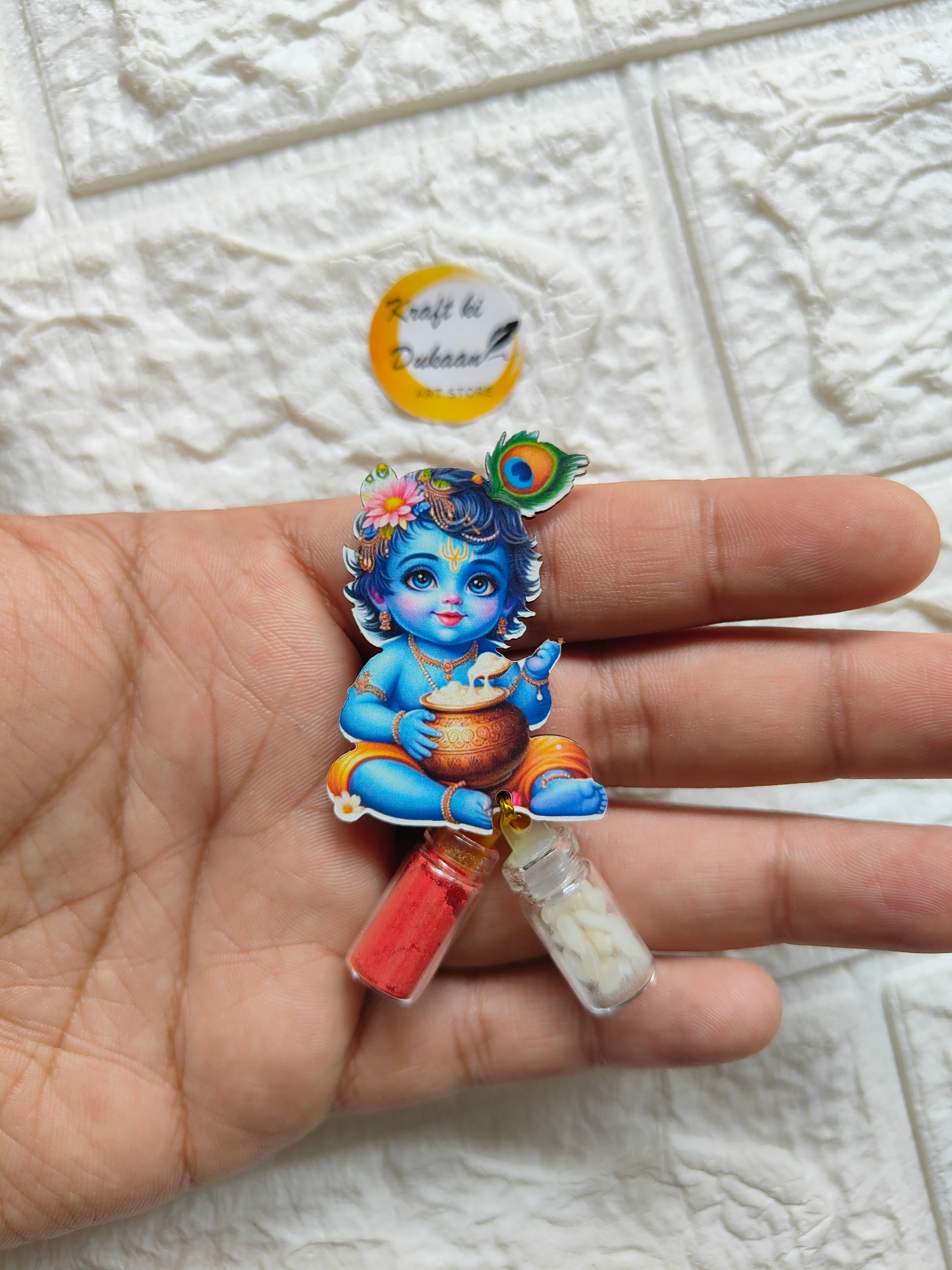 Roli Chawal Bottle Set A4 - Kraft ki Dukaan