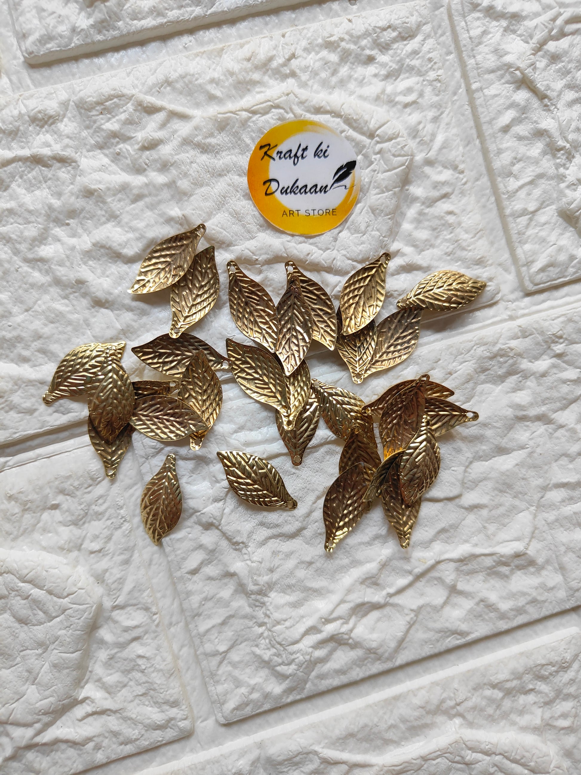 Metal Leaf A10 Pack of 100 - Kraft ki Dukaan