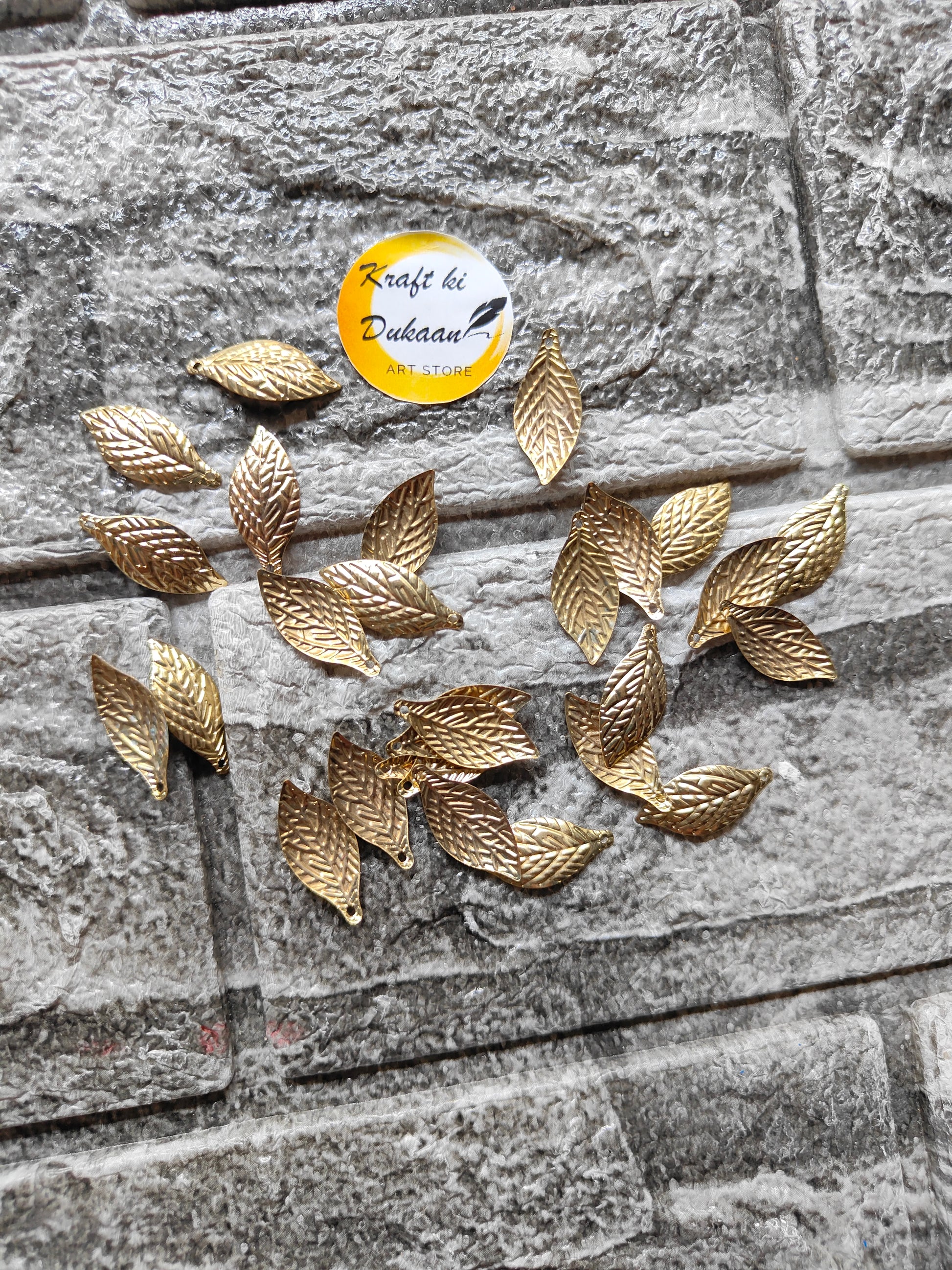 Metal Leaf A10 Pack of 100 - Kraft ki Dukaan
