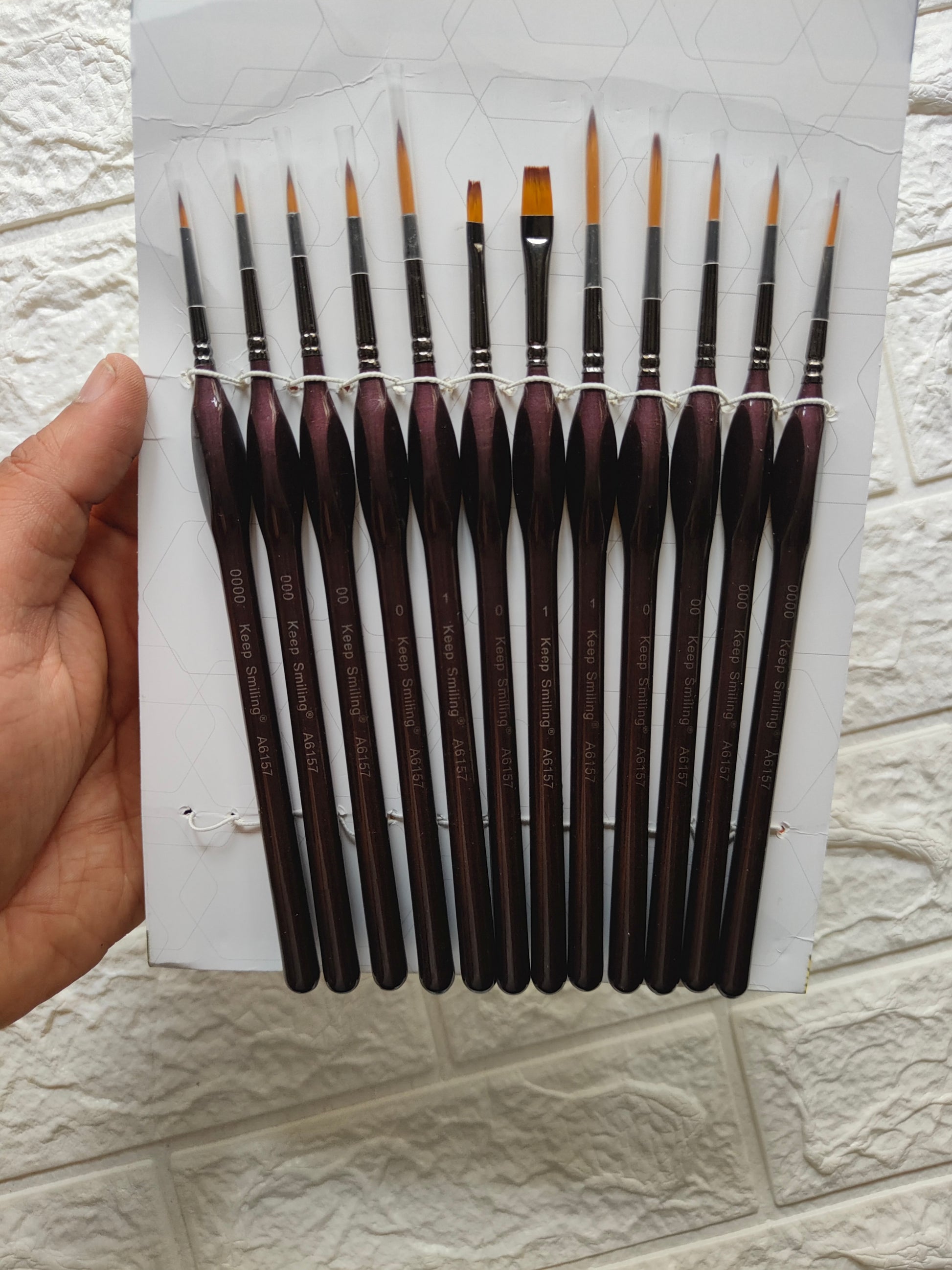 Detail Liner Brush 12PC Set - Kraft ki Dukaan