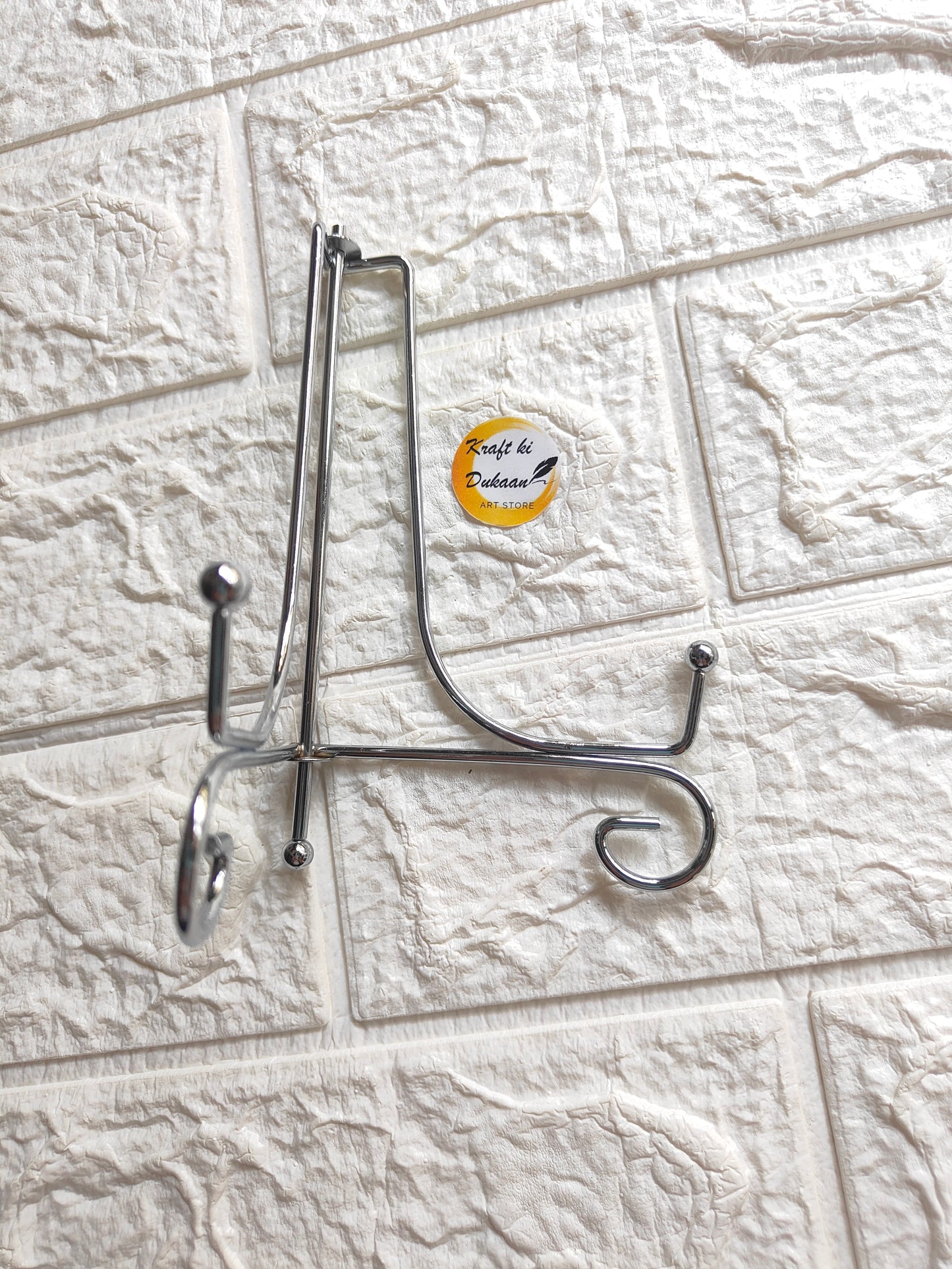Silver Metal Stand foldable - Kraft ki Dukaan