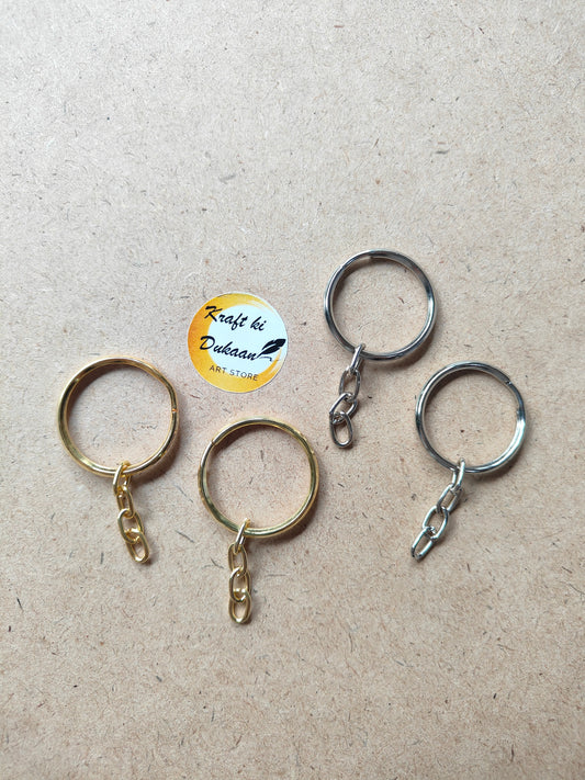 Keychain Ring Round Pack of 50 - Kraft ki Dukaan