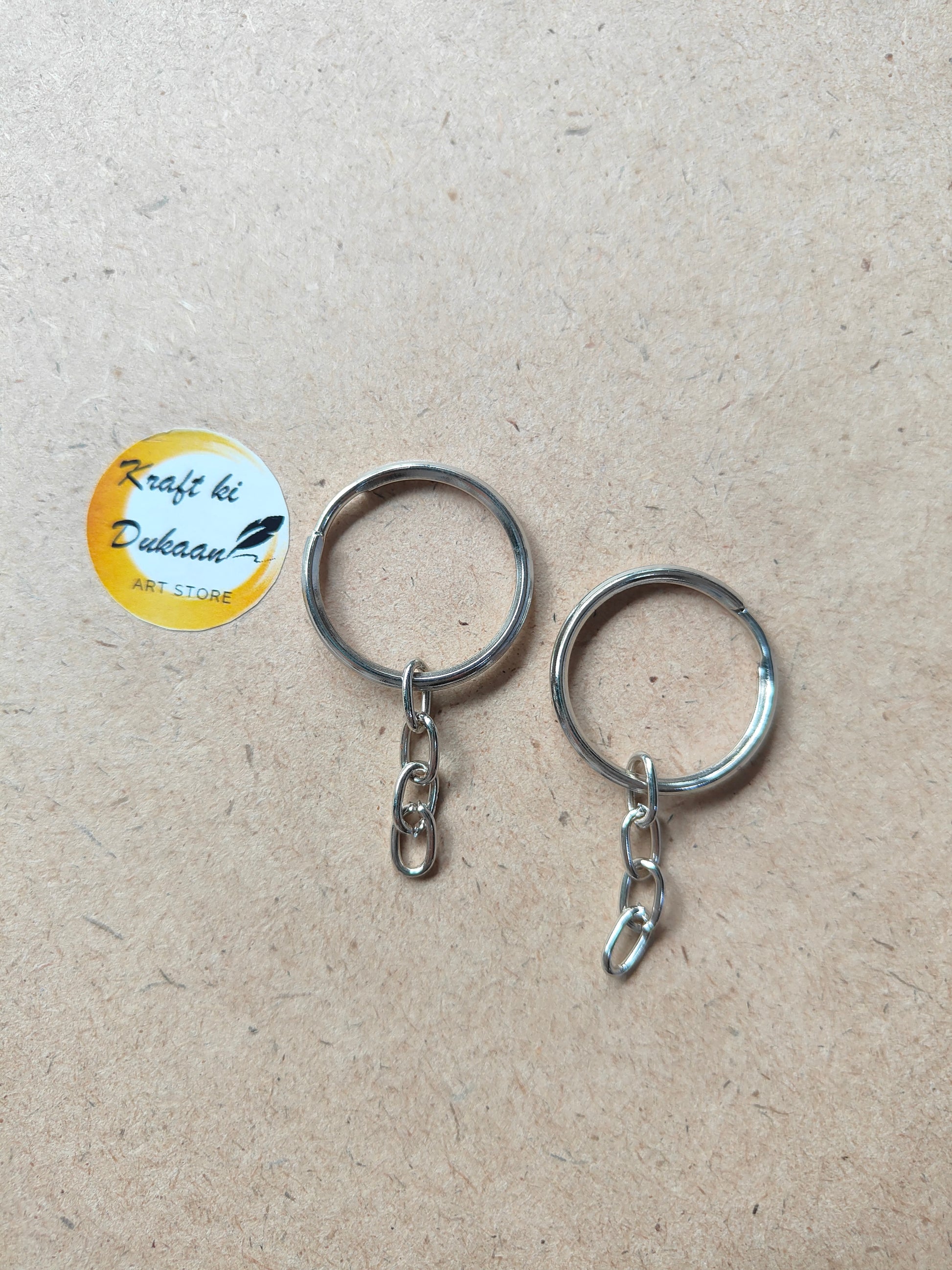 Keychain Ring Round Pack of 50 - Kraft ki Dukaan