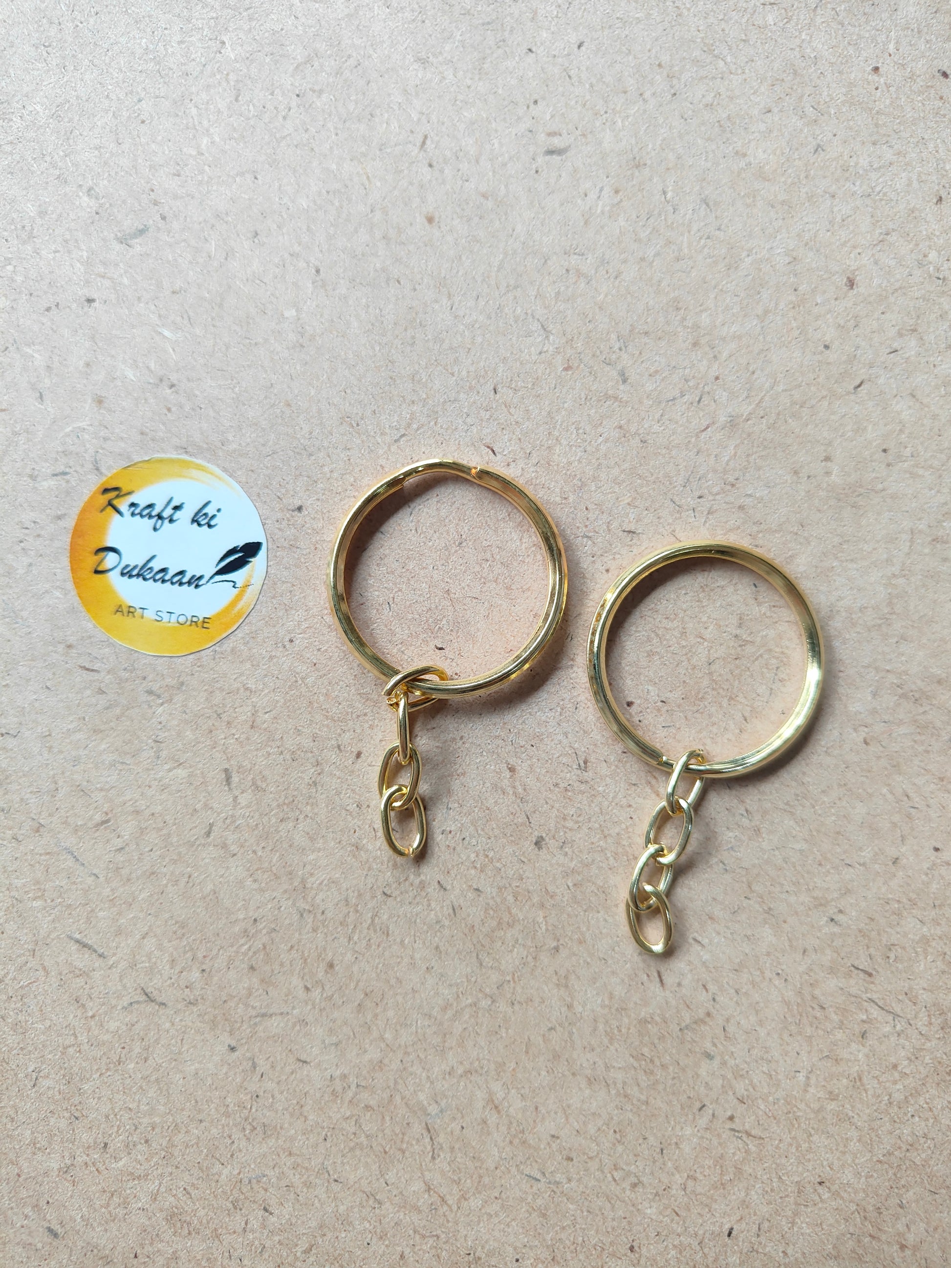 Keychain Ring Round Pack of 50 - Kraft ki Dukaan
