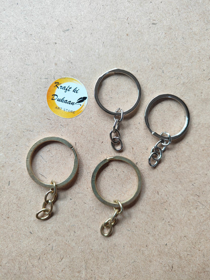 Keychain Ring Flat Pack of 50 - Kraft ki Dukaan