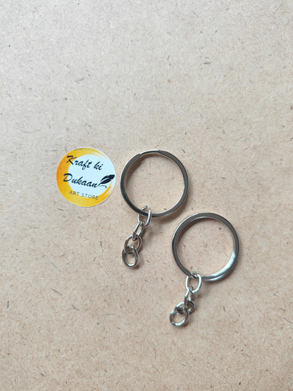 Keychain Ring Flat Pack of 50 - Kraft ki Dukaan