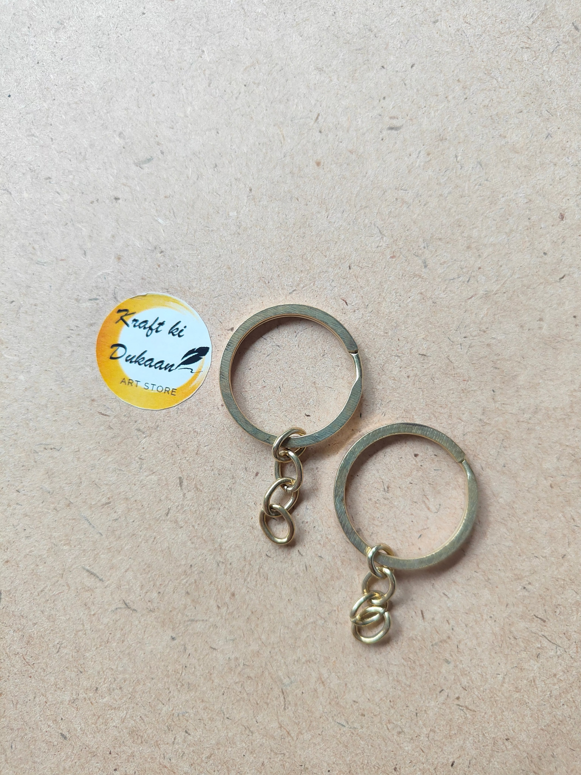 Keychain Ring Flat Pack of 50 - Kraft ki Dukaan