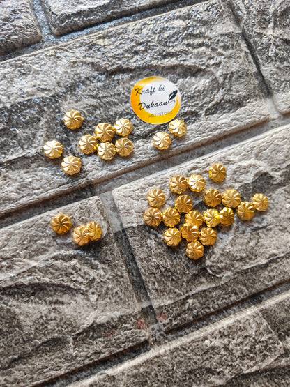 Small Flower Beads Pack of 100 - Kraft ki Dukaan