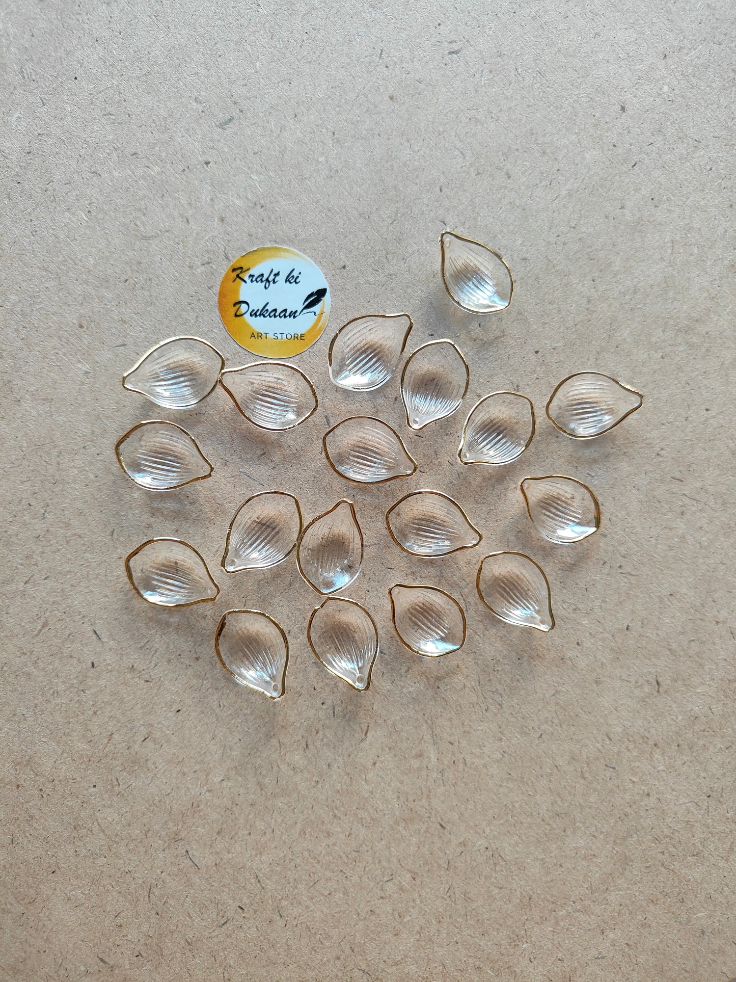 Shell Beads Pack of 50 - Kraft ki Dukaan