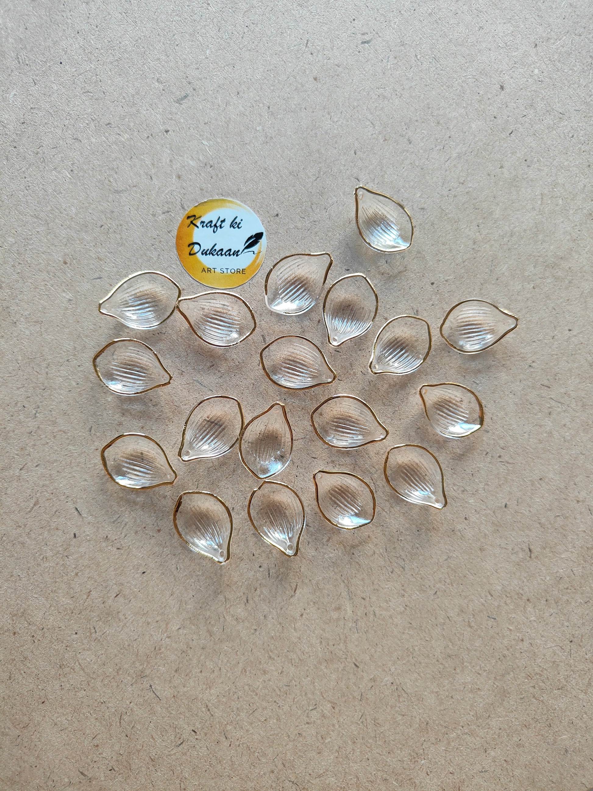 Shell Beads Pack of 50 - Kraft ki Dukaan