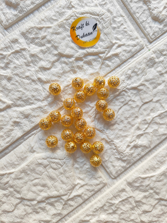 Metal Jali Ball Pack of 50 - Kraft ki Dukaan