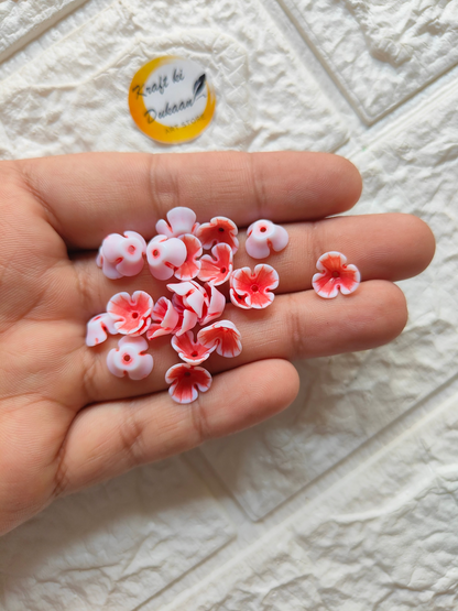 Small Flower Colourful Beads Pack of 100 - Kraft ki Dukaan