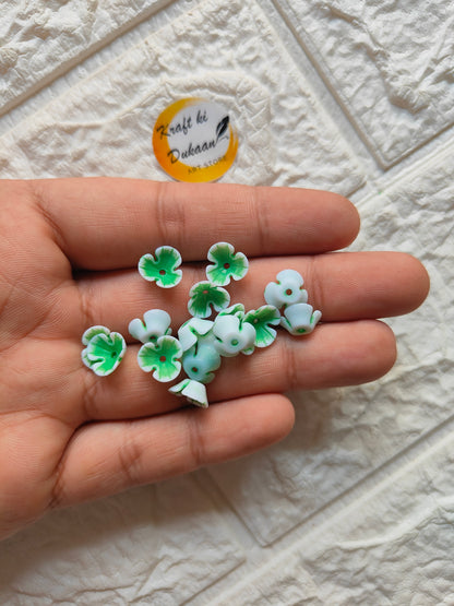 Small Flower Colourful Beads Pack of 100 - Kraft ki Dukaan