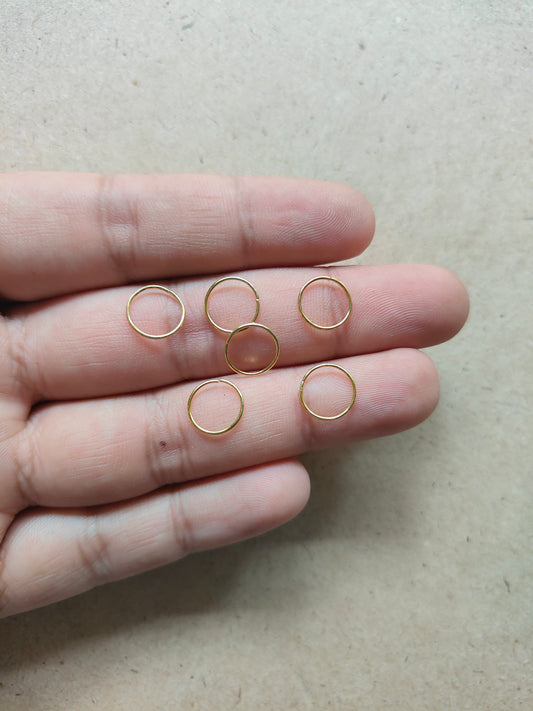 Golden Connector Ring 10MM - Kraft ki Dukaan