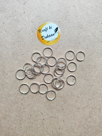 Silver Connector Ring 10MM - Kraft ki Dukaan