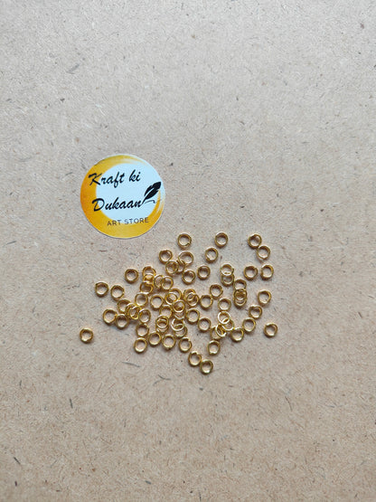 Golden Circle Metal Rings - Kraft ki Dukaan