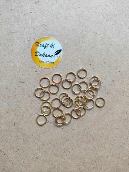 Golden Circle Metal Rings - Kraft ki Dukaan