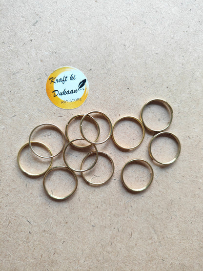 Golden Circle Metal Rings - Kraft ki Dukaan