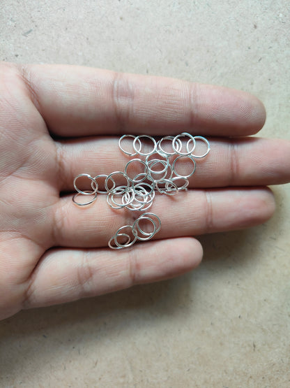 Silver Circle Metal Rings - Kraft ki Dukaan