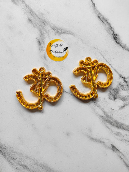 Om Design B Beads Pack of 25 - Kraft ki Dukaan