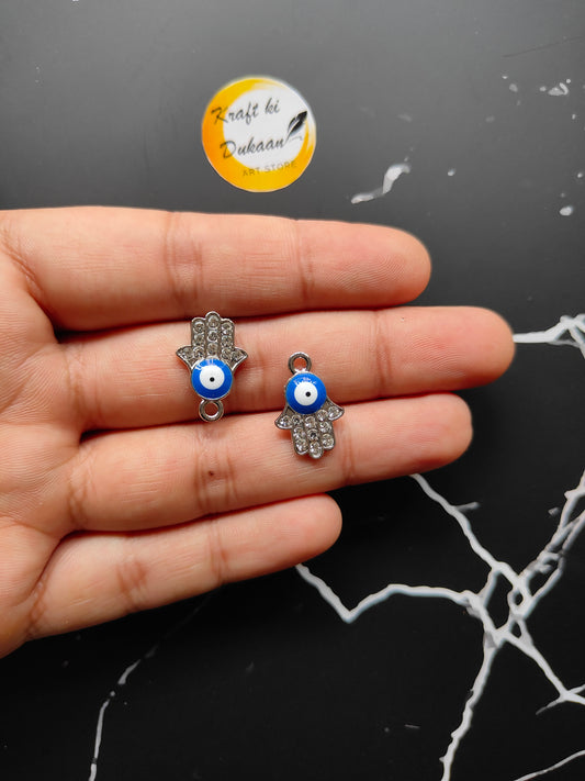 Metal Evil Eye Pendant Pack of 10 A2 - Kraft ki Dukaan