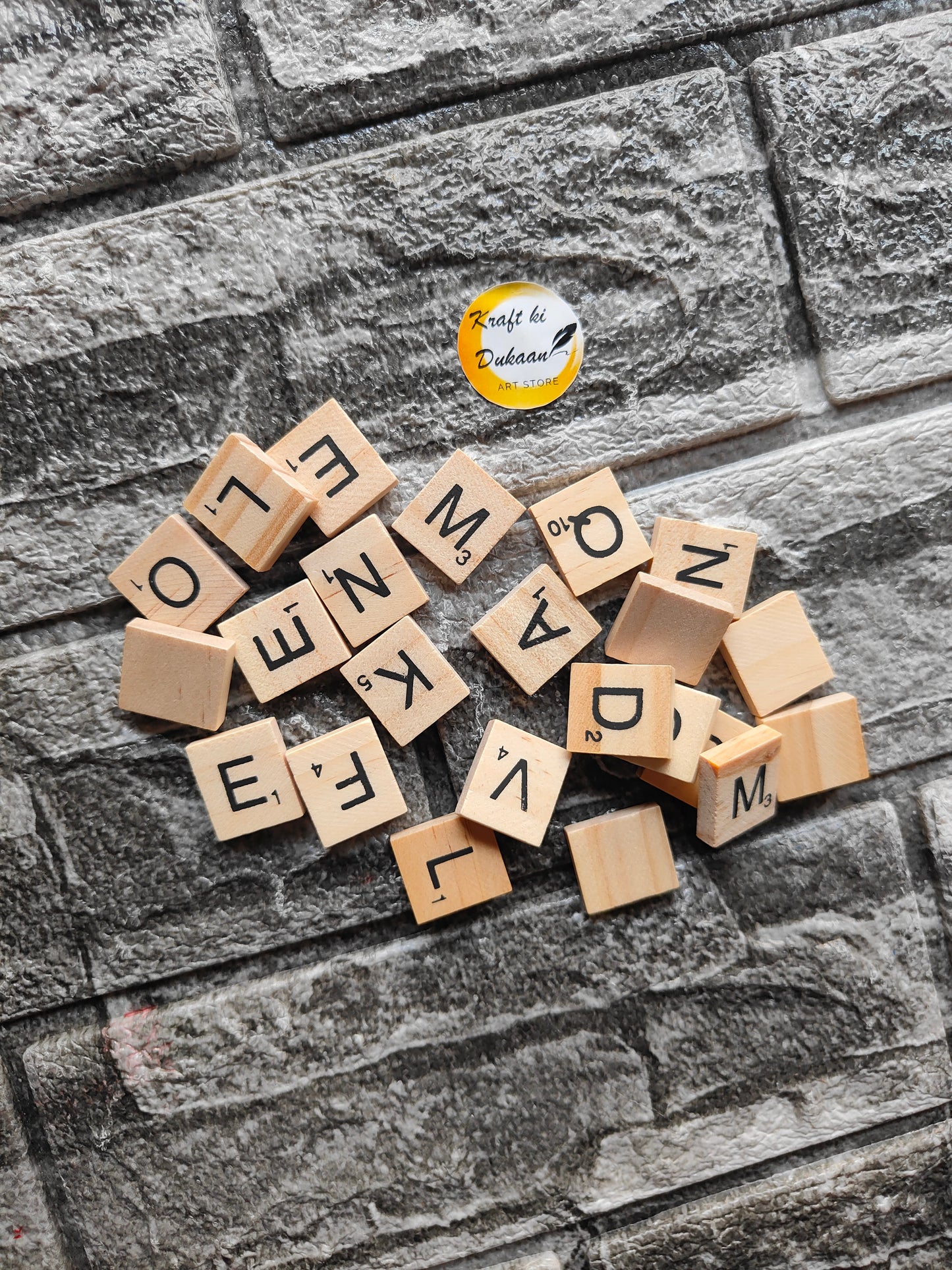 Wooden Plain Alphabet Block - Kraft ki Dukaan