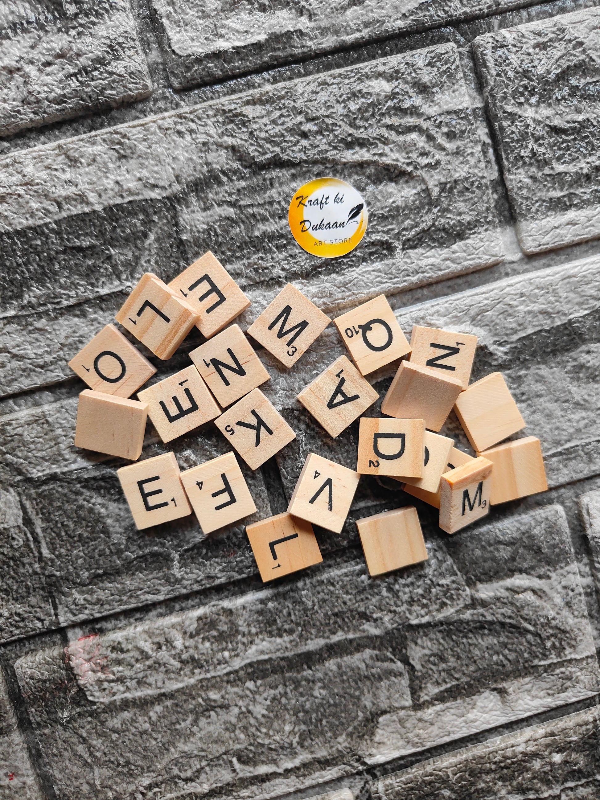 Wooden Plain Alphabet Block - Kraft ki Dukaan