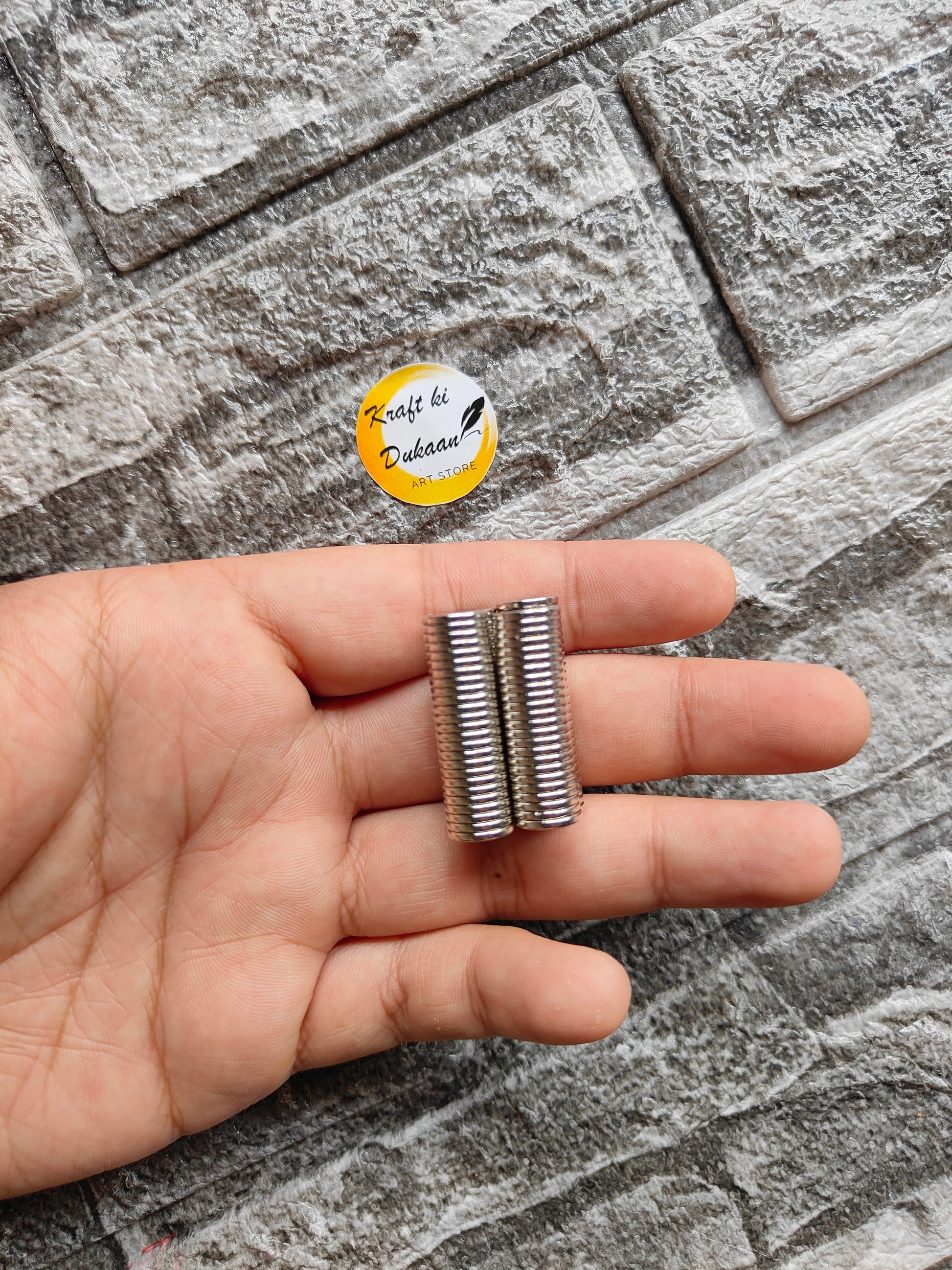 Steel Magnet 10x1.5MM Pack of 100 - Kraft ki Dukaan