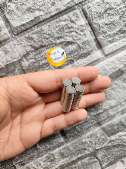 Steel Magnet 10x1.5MM Pack of 100 - Kraft ki Dukaan