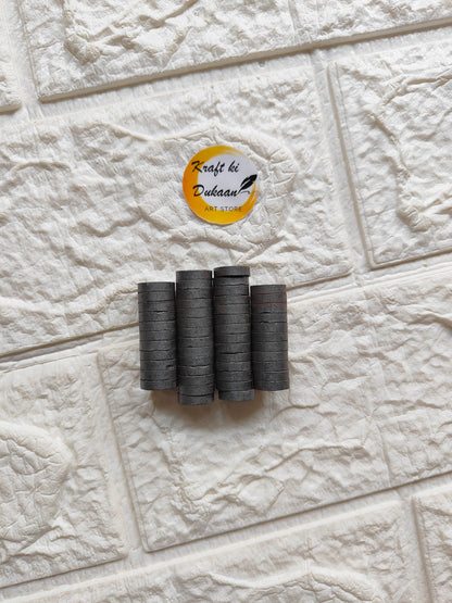 Black Magnet 12x3MM Pack of 50 - Kraft ki Dukaan