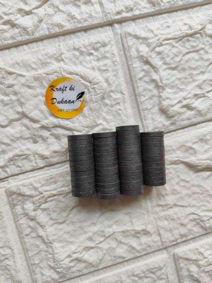 Black Magnet 15x3MM Pack of 50 - Kraft ki Dukaan