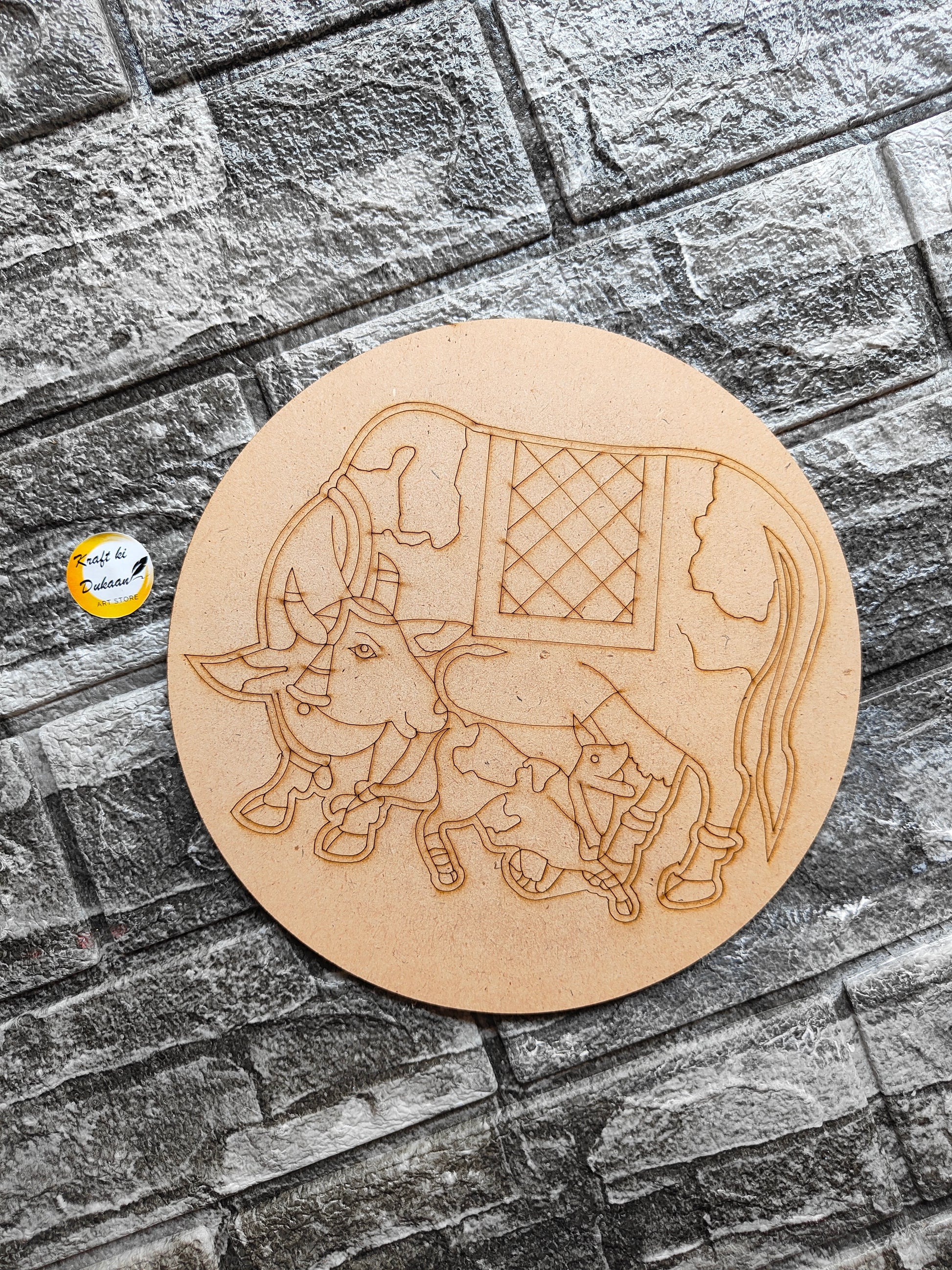 Pre-Marked MDF 20CM A6 - Kraft ki Dukaan