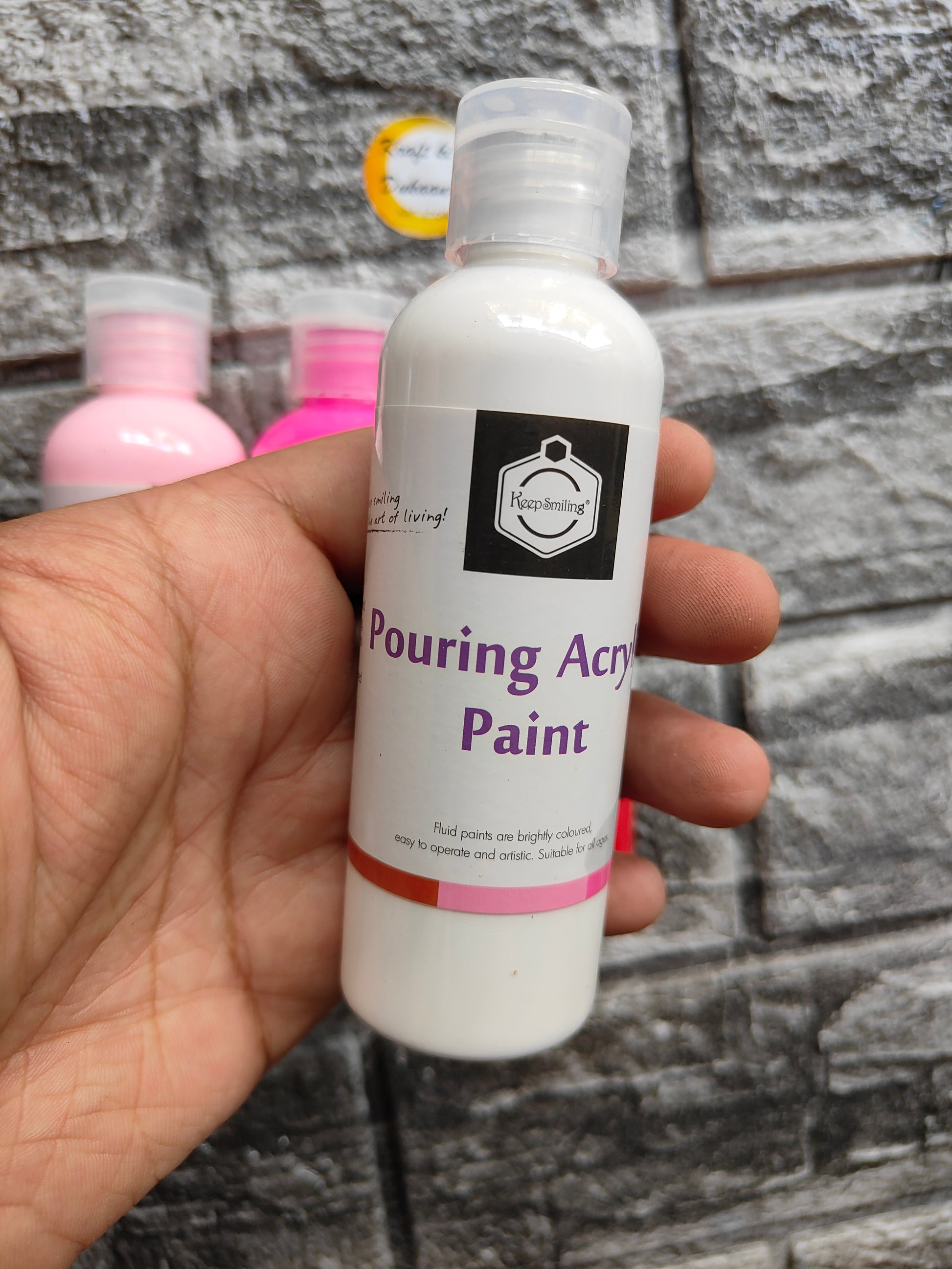 Acrylic Paint Bottle Pack of 4 A2 - Kraft ki Dukaan