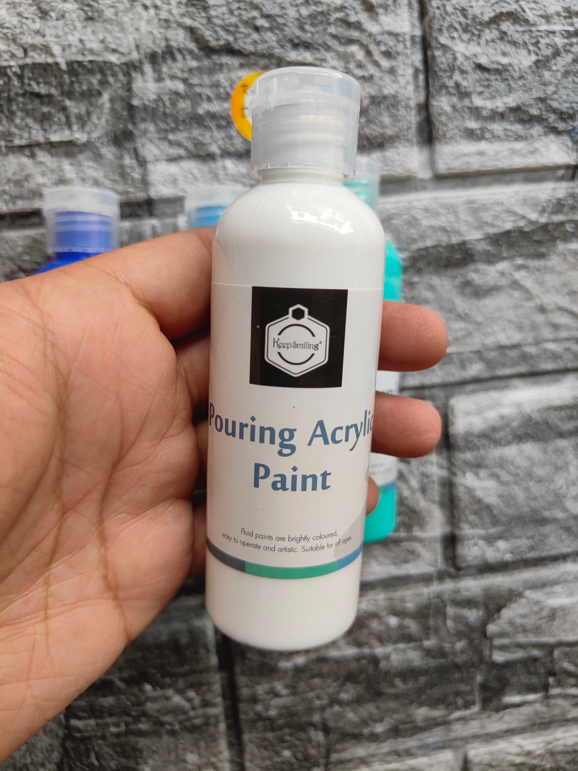 Acrylic Paint Bottle Pack of 4 A4 - Kraft ki Dukaan
