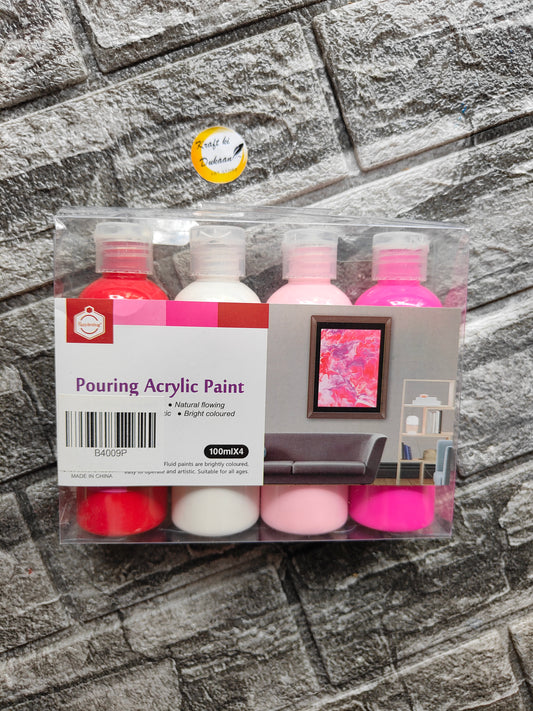 Acrylic Paint Bottle Pack of 4 A2 - Kraft ki Dukaan